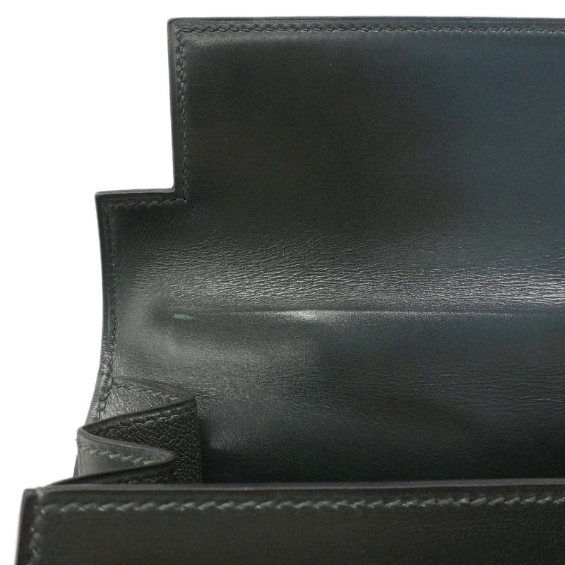 【6gd4449】エルメス ハンドバッグ ケリー32 ボックスカーフ ヴェール ゴールド金具 □D刻印 2wayバッグ【中古】レディース