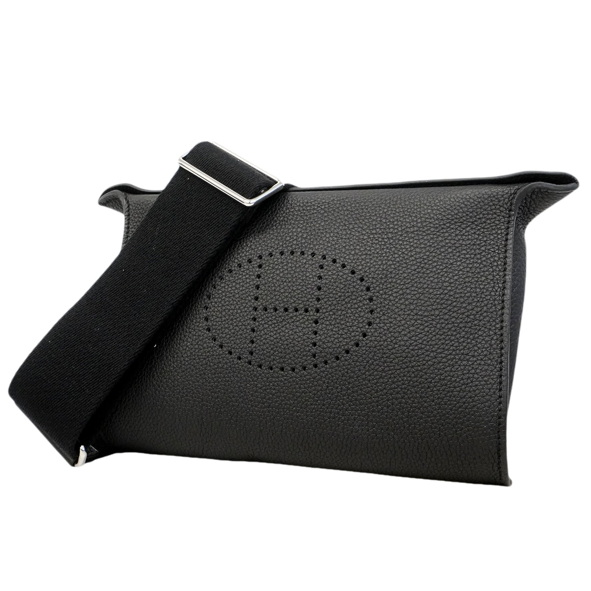 【6gd4450】エルメス ショルダーバッグ ヴィドポッシュ トゴ ブラック シルバー金具 W刻印【中古】レディース