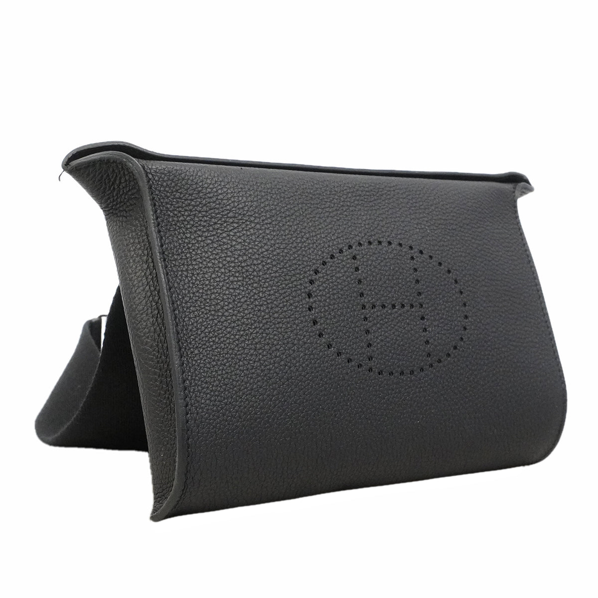 【6gd4450】エルメス ショルダーバッグ ヴィドポッシュ トゴ ブラック シルバー金具 W刻印【中古】レディース