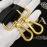 【6gd4459-k】プラダ トートバッグ カパナ キャンバス ブラック ゴールド金具 2wayバッグ【中古】レディース