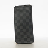 【6gd4464-k】ルイヴィトン 長財布 ダミエ・グラフィット ジッピーウォレットヴェルティカル N63095 グレー ブラック【中古】メンズ
