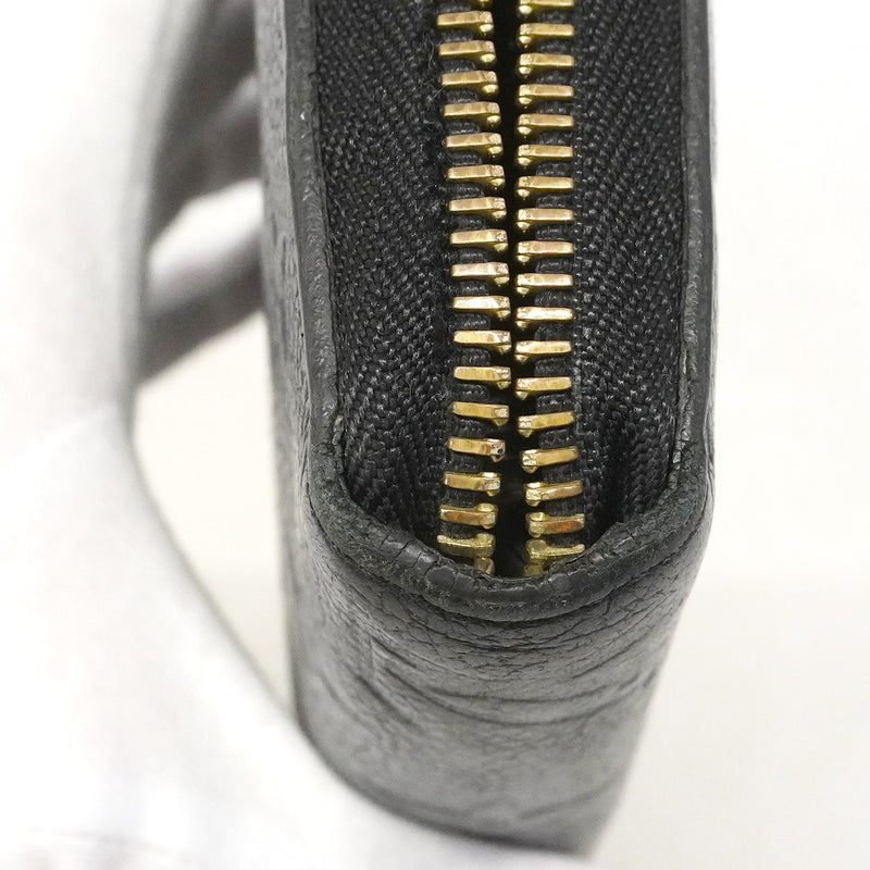 【6gd4465-k】ルイヴィトン 長財布 モノグラム・アンプラント ジッピーウォレット M61864 ノワール【中古】レディース
