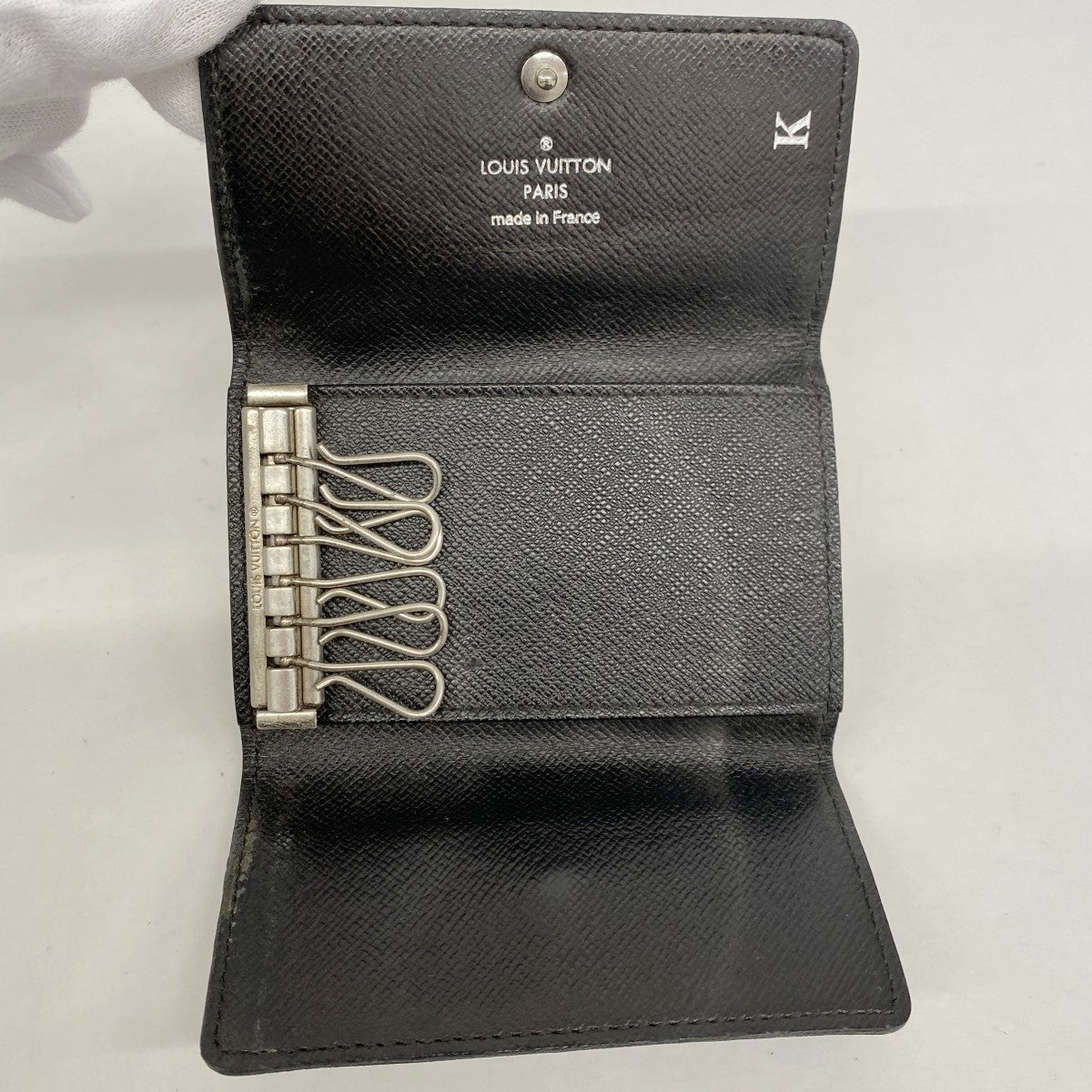 【6gd4473-k】ルイヴィトン キーケース ダミエ・グラフィット ミュルティクレ6 N62662 ブラック【中古】メンズ