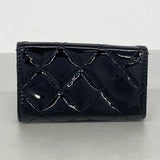 【6gd4474-k】シャネル キーケース ブリリアント パテントレザー ブラック シルバー金具【中古】レディース