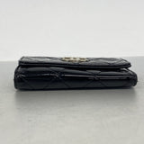 【6gd4474-k】シャネル キーケース ブリリアント パテントレザー ブラック シルバー金具【中古】レディース