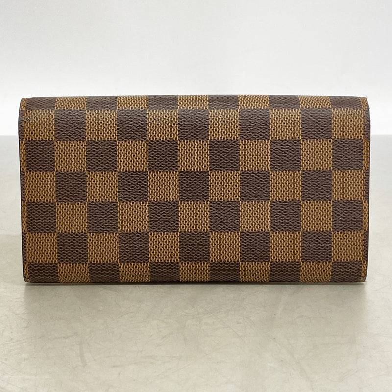 【6gd4485】ルイヴィトン 長財布 ダミエ ポルトフォイユサラ N61734 エベヌ【中古】メンズ レディース ユニセックス