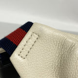 【6gd4487-k】グッチ ウエストバッグ 493869 レザー ホワイト ゴールド金具【中古】メンズ