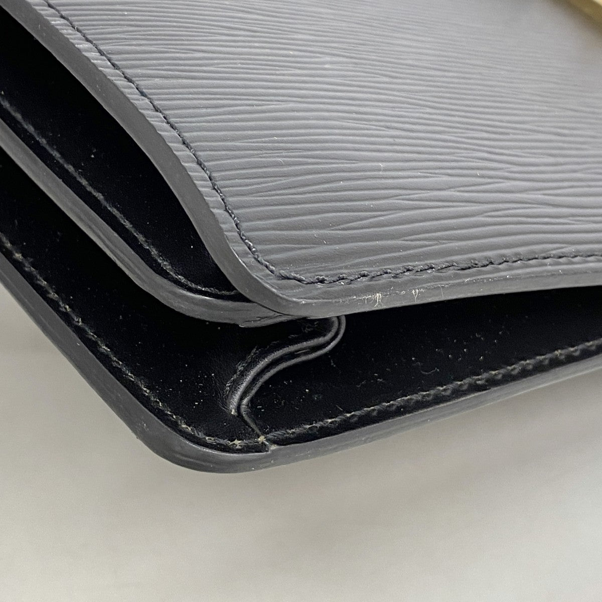【6gd4489-k】ルイヴィトン ビジネスバッグ エピ セルヴィエットアンバサダー M54412 ノワール【中古】メンズ