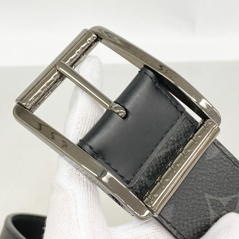 【6gd4495-k】ルイヴィトン ベルト モノグラム・エクリプス サンチュールリヴェルソ M9044 ブラック【中古】メンズ