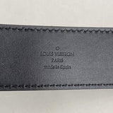 【6gd4496-k】ルイヴィトン ベルト ダミエ・グラフィット サンチュールLVイニシャル M6875 ブラック【中古】メンズ
