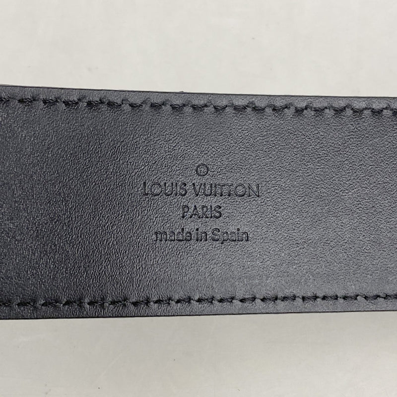 【6gd4496-k】ルイヴィトン ベルト ダミエ・グラフィット サンチュールLVイニシャル M6875 ブラック【中古】メンズ