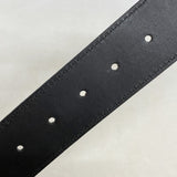 【6gd4496-k】ルイヴィトン ベルト ダミエ・グラフィット サンチュールLVイニシャル M6875 ブラック【中古】メンズ