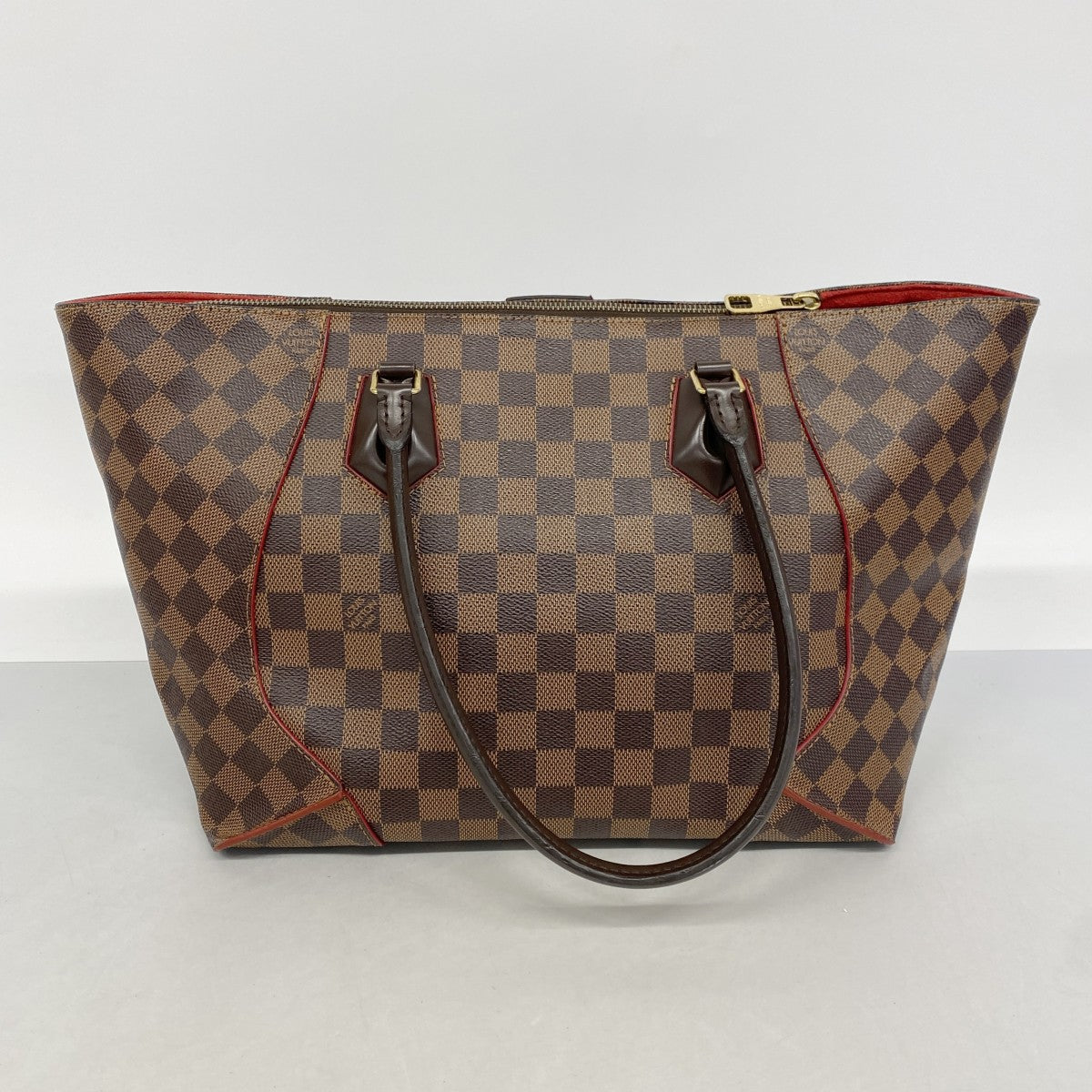 【6gd4497-k】ルイヴィトン トートバッグ ダミエ カイサトートMM N41548 エベヌ【中古】レディース
