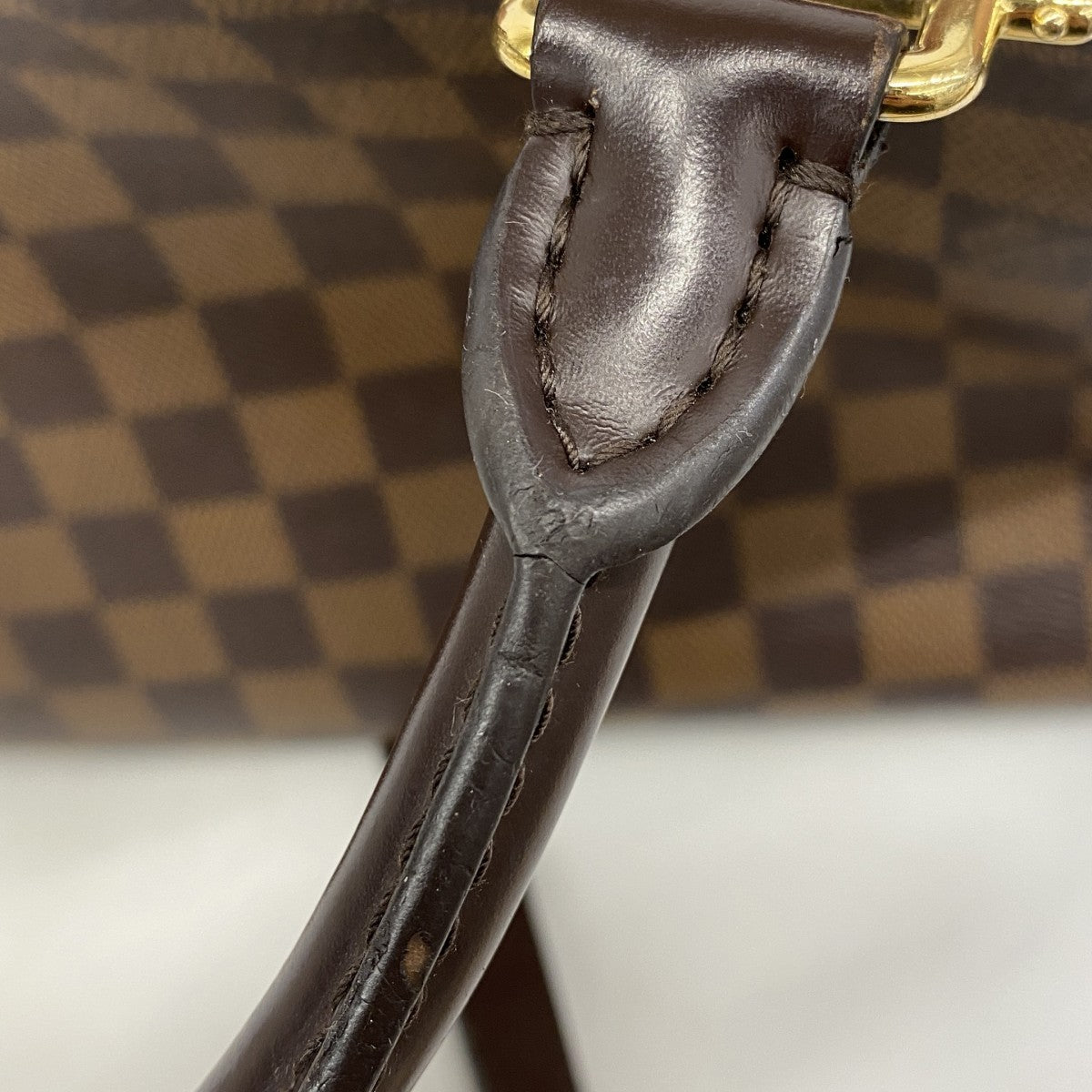 【6gd4498-k】ルイヴィトン ハンドバッグ ダミエ ブリタニー N41674 エベヌ/マグノリア 2wayバッグ【中古】レディース