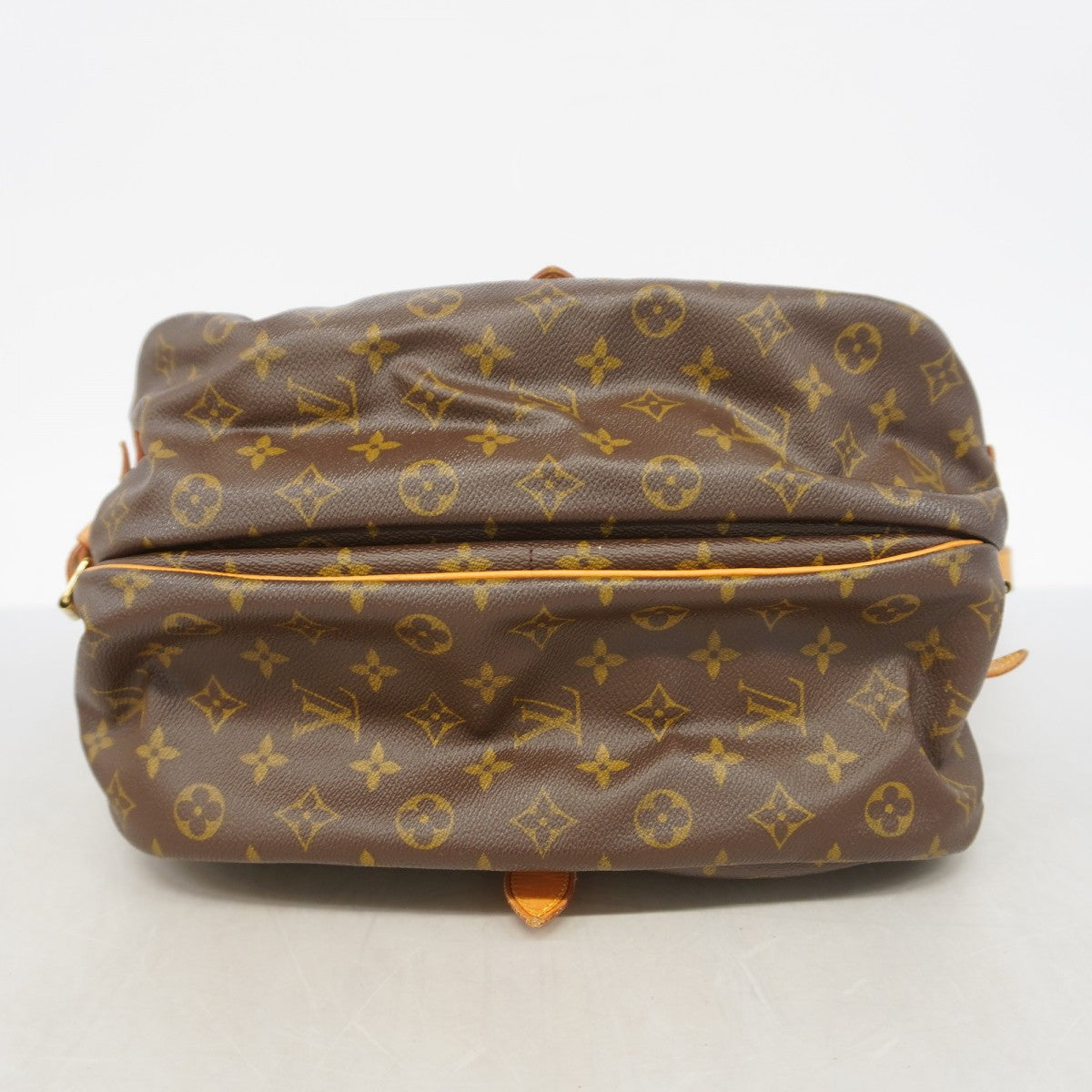 【6gd4508】ルイヴィトン ショルダーバッグ モノグラム ソミュール35 M42254 ブラウン【中古】レディース