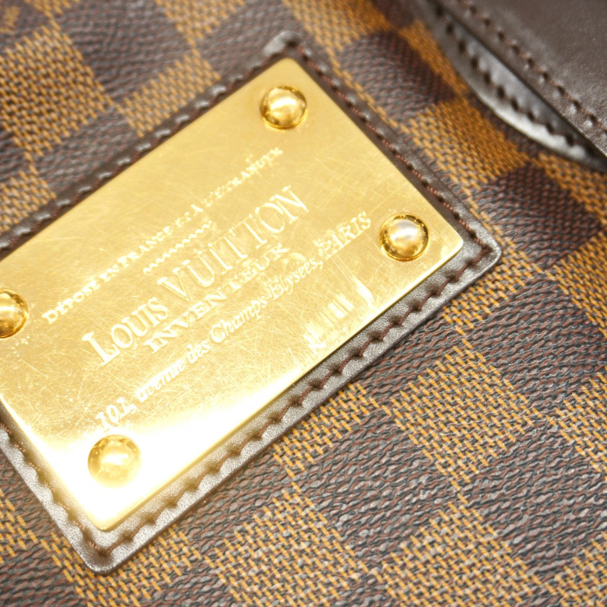 【6gd4510】ルイヴィトン トートバッグ ダミエ ハムステッドMM N51204 エベヌ【中古】レディース