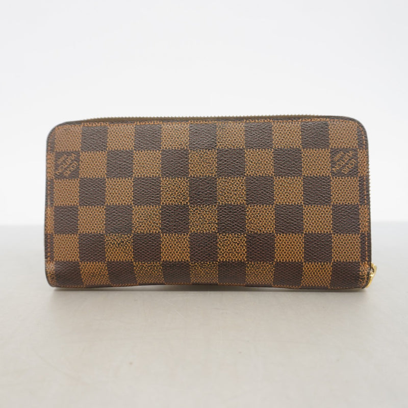 【6gd4515】ルイヴィトン 長財布 ダミエ ジッピーウォレット N60015 エベヌ【中古】メンズ レディース ユニセックス