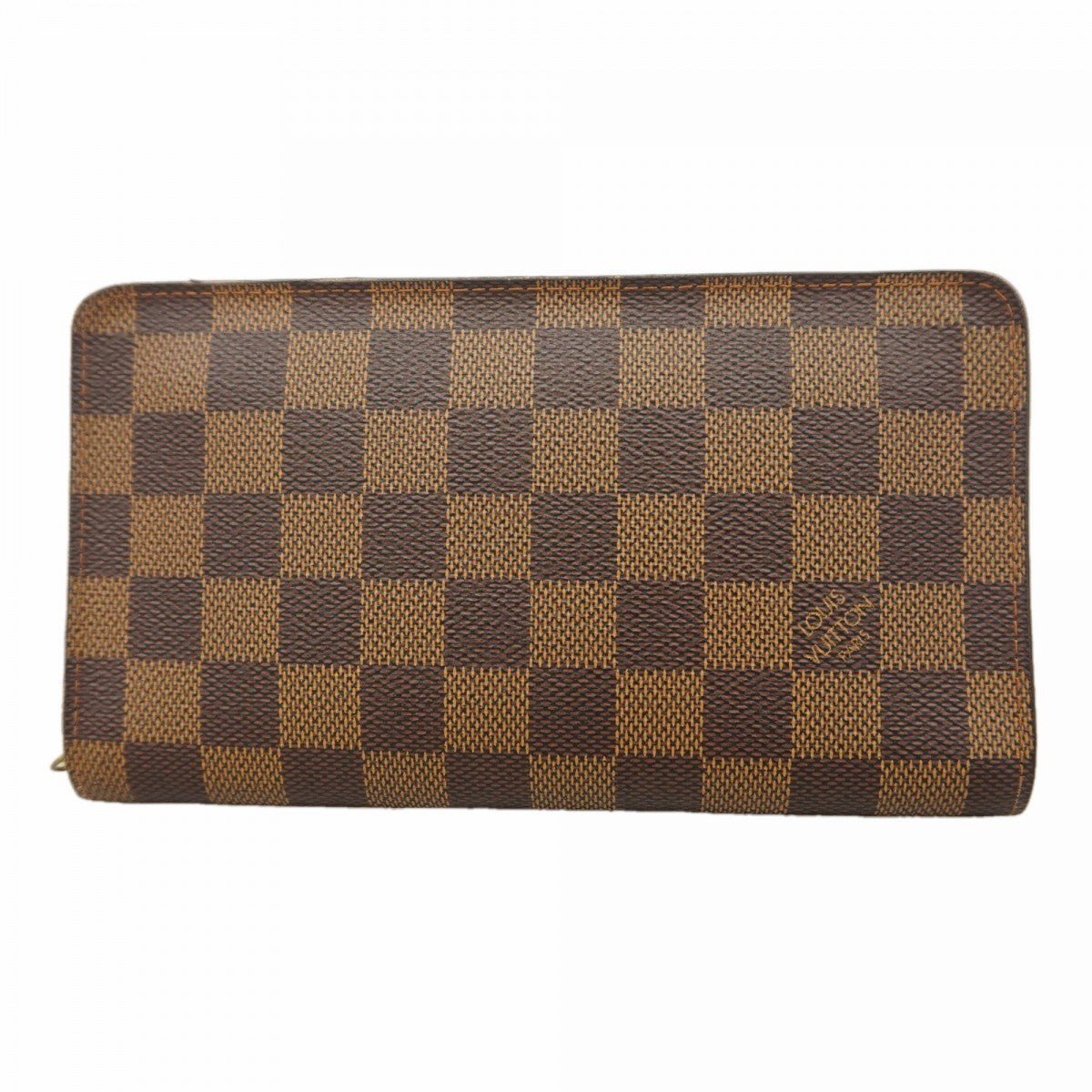 【6gd4516】ルイヴィトン 長財布 ダミエ ポルトモネ ジップ N61728 エベヌ【中古】メンズ レディース ユニセックス