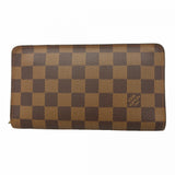 【6gd4516】ルイヴィトン 長財布 ダミエ ポルトモネ ジップ N61728 エベヌ【中古】メンズ レディース ユニセックス