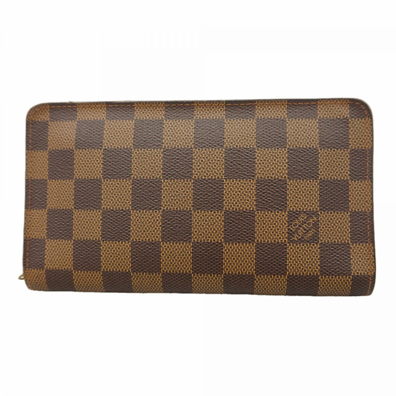 【6gd4516】ルイヴィトン 長財布 ダミエ ポルトモネ ジップ N61728 エベヌ【中古】メンズ レディース ユニセックス