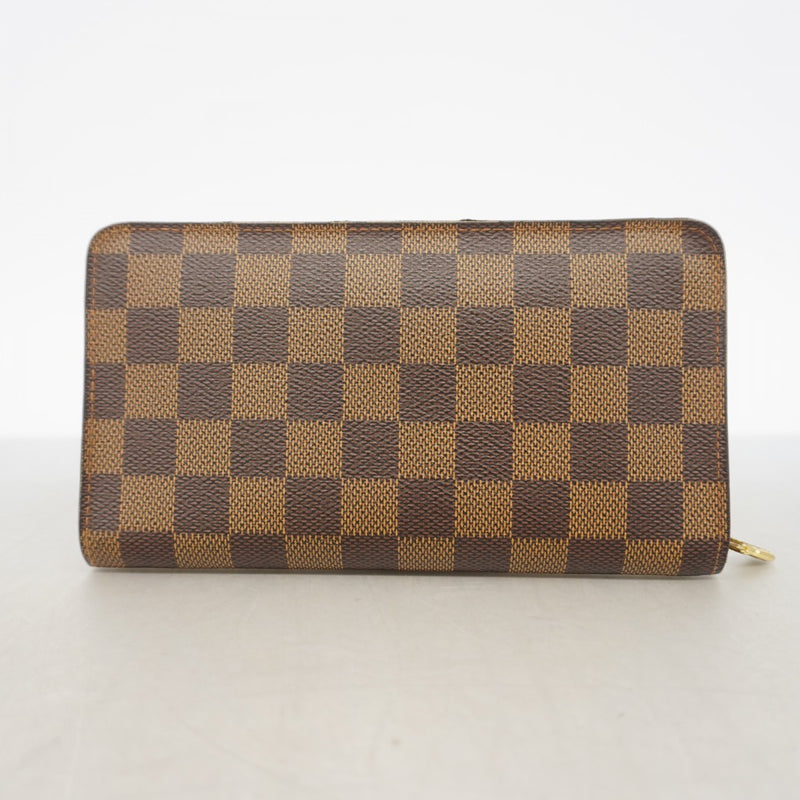 【6gd4516】ルイヴィトン 長財布 ダミエ ポルトモネ ジップ N61728 エベヌ【中古】メンズ レディース ユニセックス