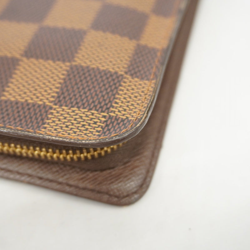 【6gd4516】ルイヴィトン 長財布 ダミエ ポルトモネ ジップ N61728 エベヌ【中古】メンズ レディース ユニセックス