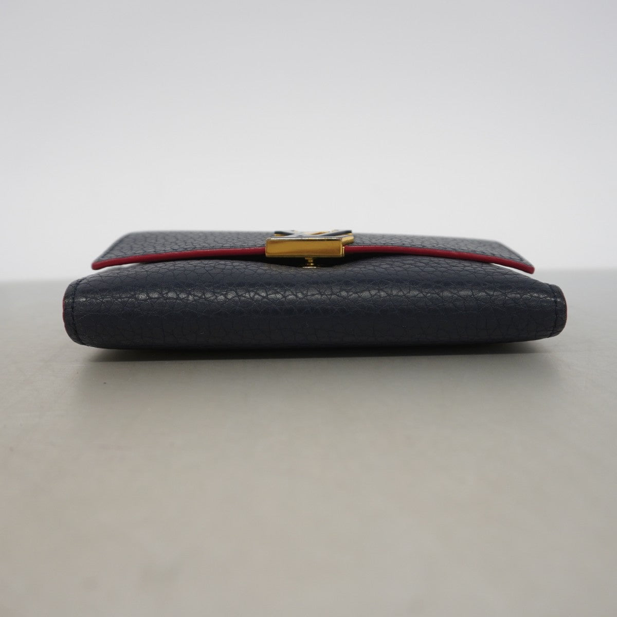 【6gd4520-k】ルイヴィトン 三つ折り財布 トリヨン ポルトフォイユ カプシーヌ コンパクト M63741 マリーヌルージュ【中古】レディース