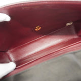 【6gd4524-k】シャネル ショルダーバッグ マトラッセ Wチェーン ラムスキン ブラック ゴールド金具【中古】レディース