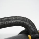 【6gd4527-k】シャネル バニティバッグ キャビアスキン ブラック ゴールド金具 2wayバッグ【中古】メンズ