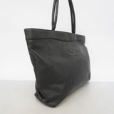 【6gd4528-k】シャネル トートバッグ キャビアスキン ブラック ゴールド金具【中古】レディース