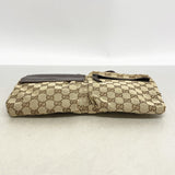 【6gd4537-k】グッチ ウエストバッグ GGキャンバス 28566 キャンバス ベージュ シルバー金具【中古】メンズ