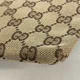 【6gd4537-k】グッチ ウエストバッグ GGキャンバス 28566 キャンバス ベージュ シルバー金具【中古】メンズ