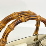 【6gd4538-k】グッチ ハンドバッグ バンブー 336032 レザー アイボリー シャンパンゴールド金具 2wayバッグ【中古】レディース