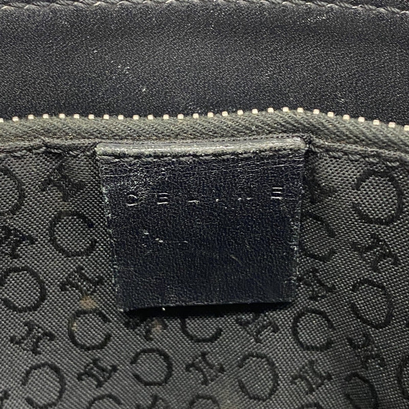 【6gd4540-k】セリーヌ ハンドバッグ Cマカダム キャンバス ブラック シルバー金具【中古】レディース