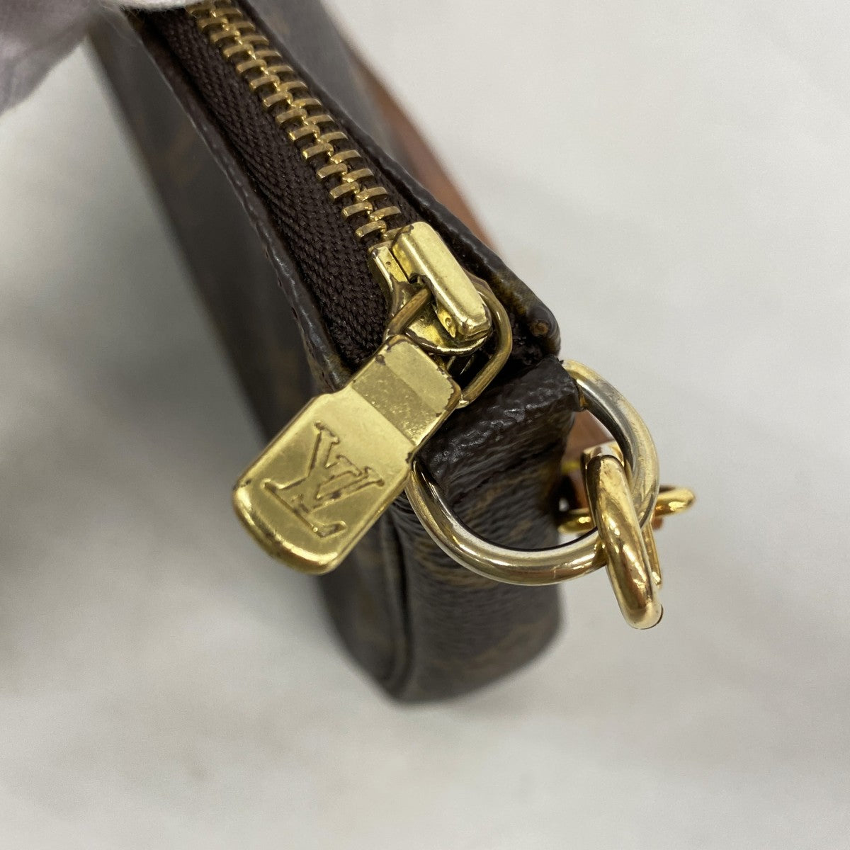 【6gd4552】ルイヴィトン ポーチ モノグラム ポシェットアクセソワール M51980 ブラウン【中古】レディース
