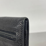 【6gd4554-k】シャネル 財布 キャビアスキン ブラック ゴールド金具【中古】レディース