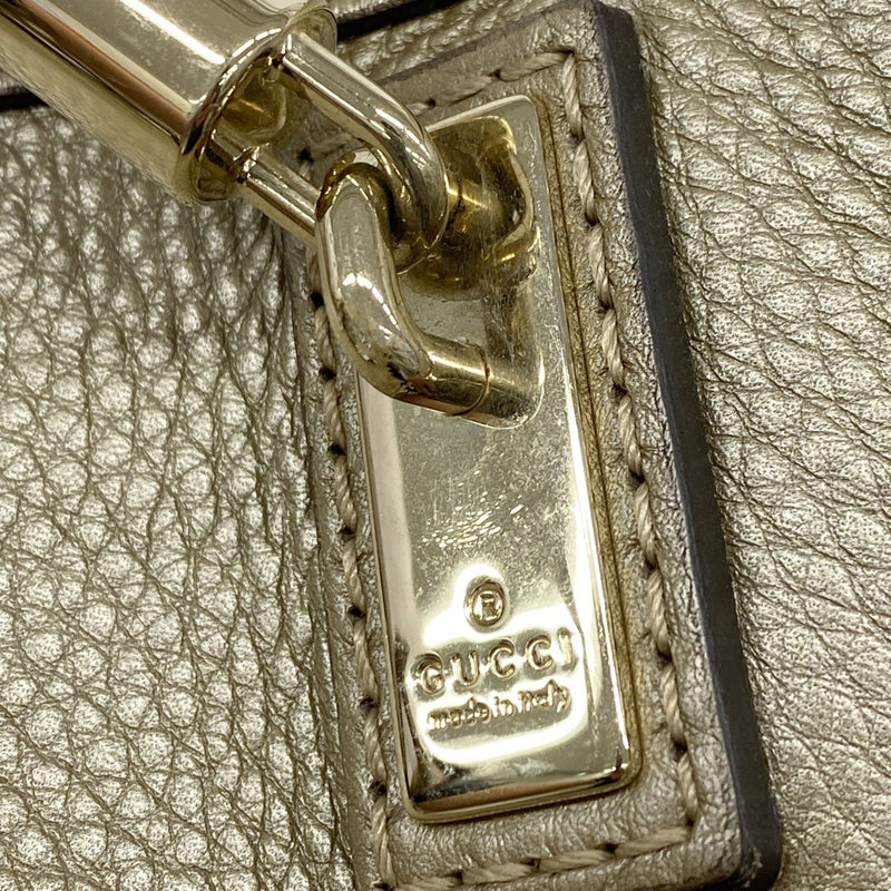 【6gd4556-k】グッチ トートバッグ バンブー 269945 レザー ゴールド シャンパンゴールド金具【中古】レディース