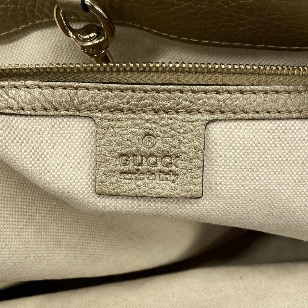 【6gd4556-k】グッチ トートバッグ バンブー 269945 レザー ゴールド シャンパンゴールド金具【中古】レディース