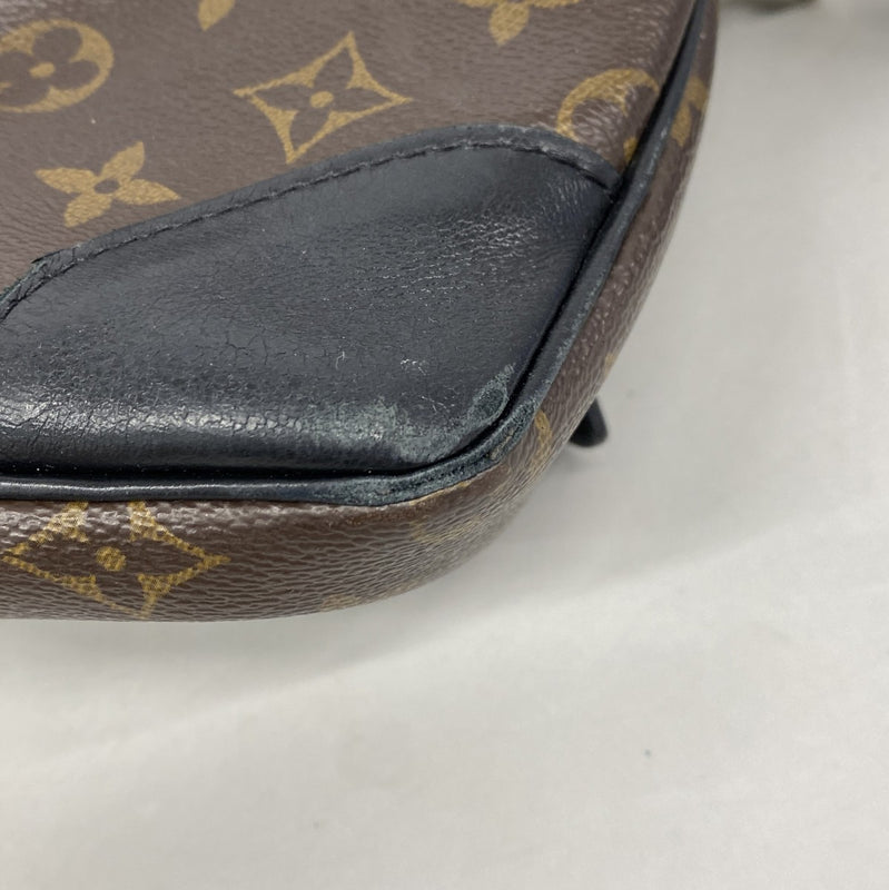 【6gd4560-k】ルイヴィトン ショルダーバッグ モノグラム オデオンMM NM M45352 ブラウン ブラック【中古】レディース