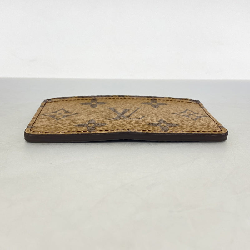 【6gd4561-k】ルイヴィトン カードケース モノグラム・リバース ポルトカルトサーンプル M69161 ブラウン【中古】レディース