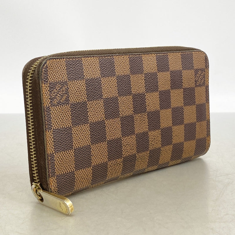 【6gd4565】ルイヴィトン 長財布 ダミエ ジッピーウォレット N60015 エベヌ【中古】メンズ レディース ユニセックス