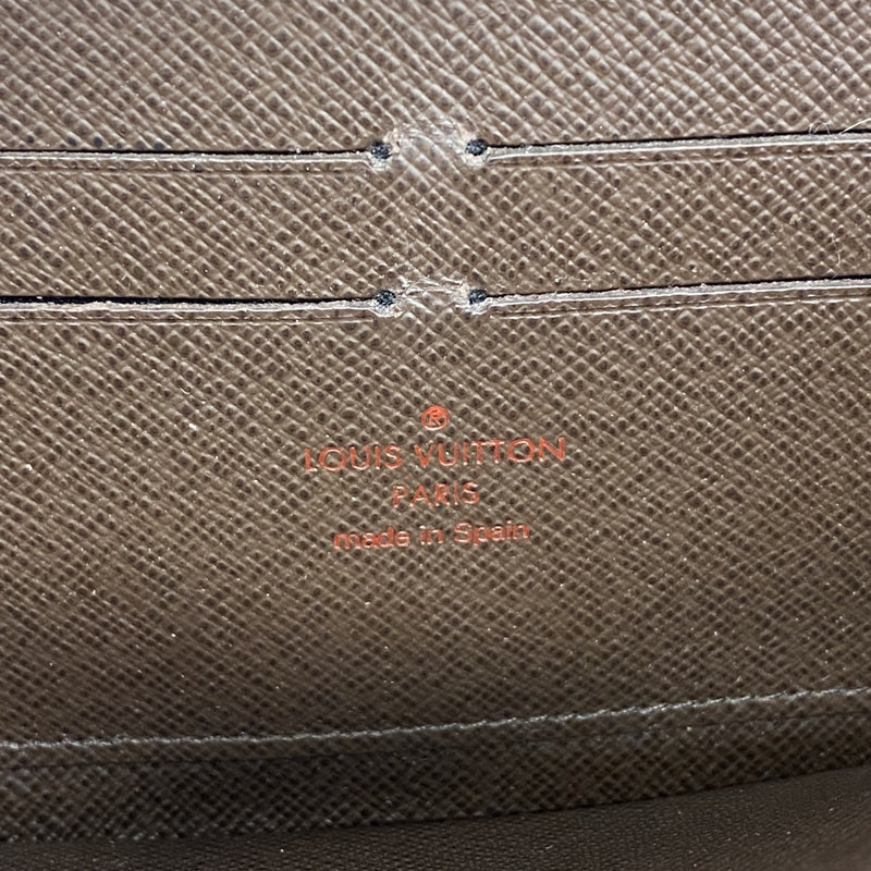 【6gd4565】ルイヴィトン 長財布 ダミエ ジッピーウォレット N60015 エベヌ【中古】メンズ レディース ユニセックス