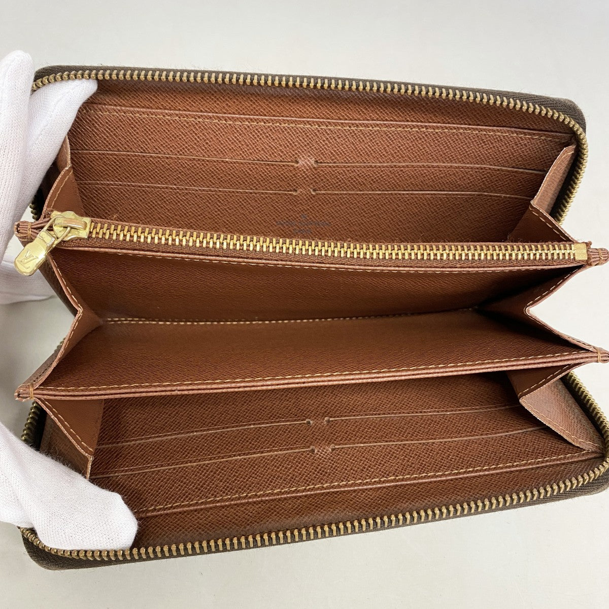 【6gd4567】ルイヴィトン 長財布 モノグラム ジッピーウォレット M60017 ブラウン【中古】メンズ レディース ユニセックス