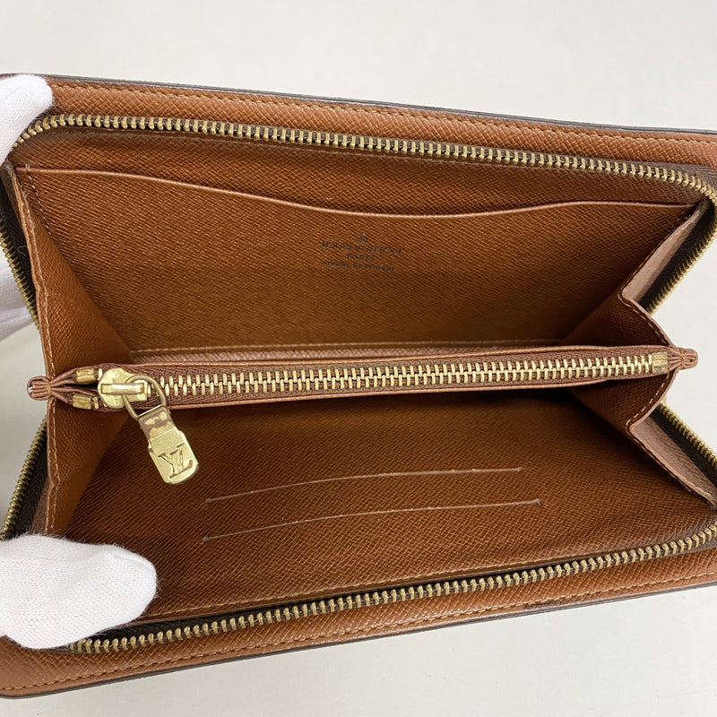 【6gd4568】ルイヴィトン 長財布 モノグラム ポルトモネジップ M61727 ブラウン【中古】レディース
