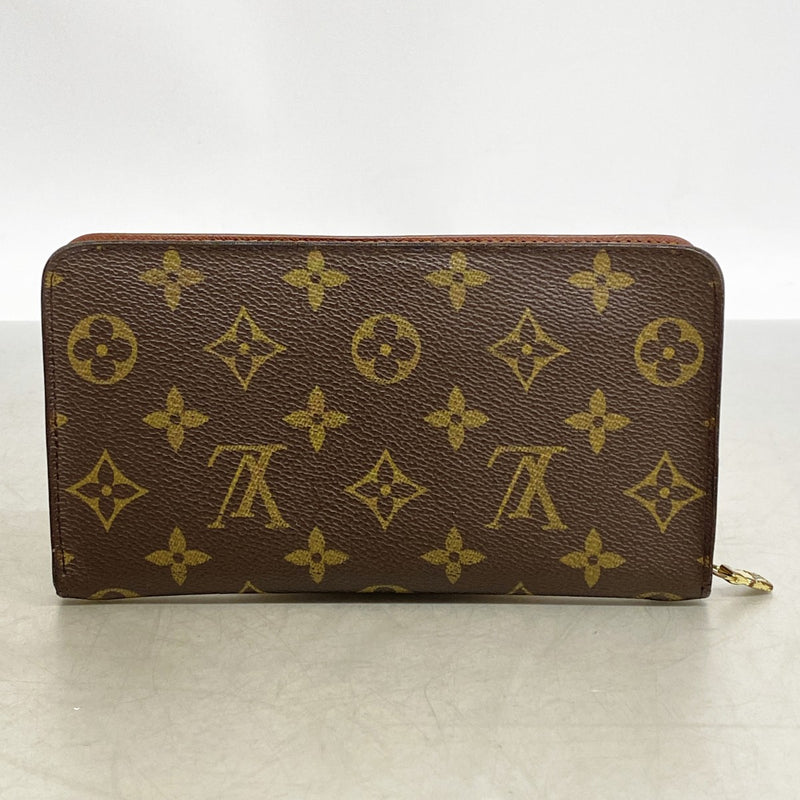 【6gd4569】ルイヴィトン 長財布 モノグラム ポルトモネジップ M61727 ブラウン【中古】レディース