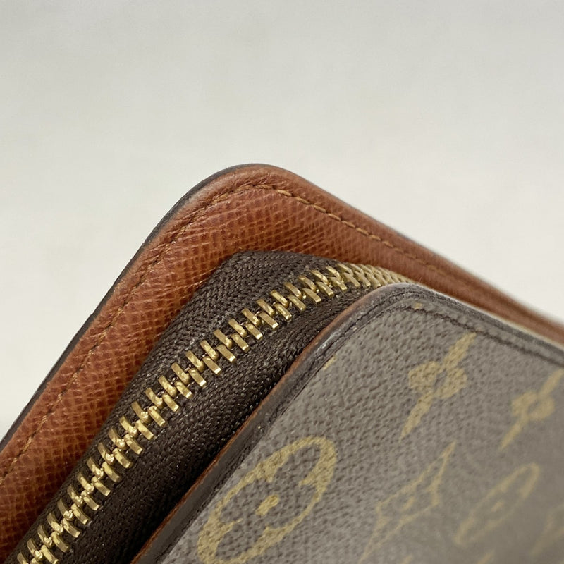 【6gd4569】ルイヴィトン 長財布 モノグラム ポルトモネジップ M61727 ブラウン【中古】レディース