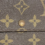 【6gd4570】ルイヴィトン 長財布 モノグラム ポシェットポルトモネクレディ M61725 ブラウン【中古】レディース
