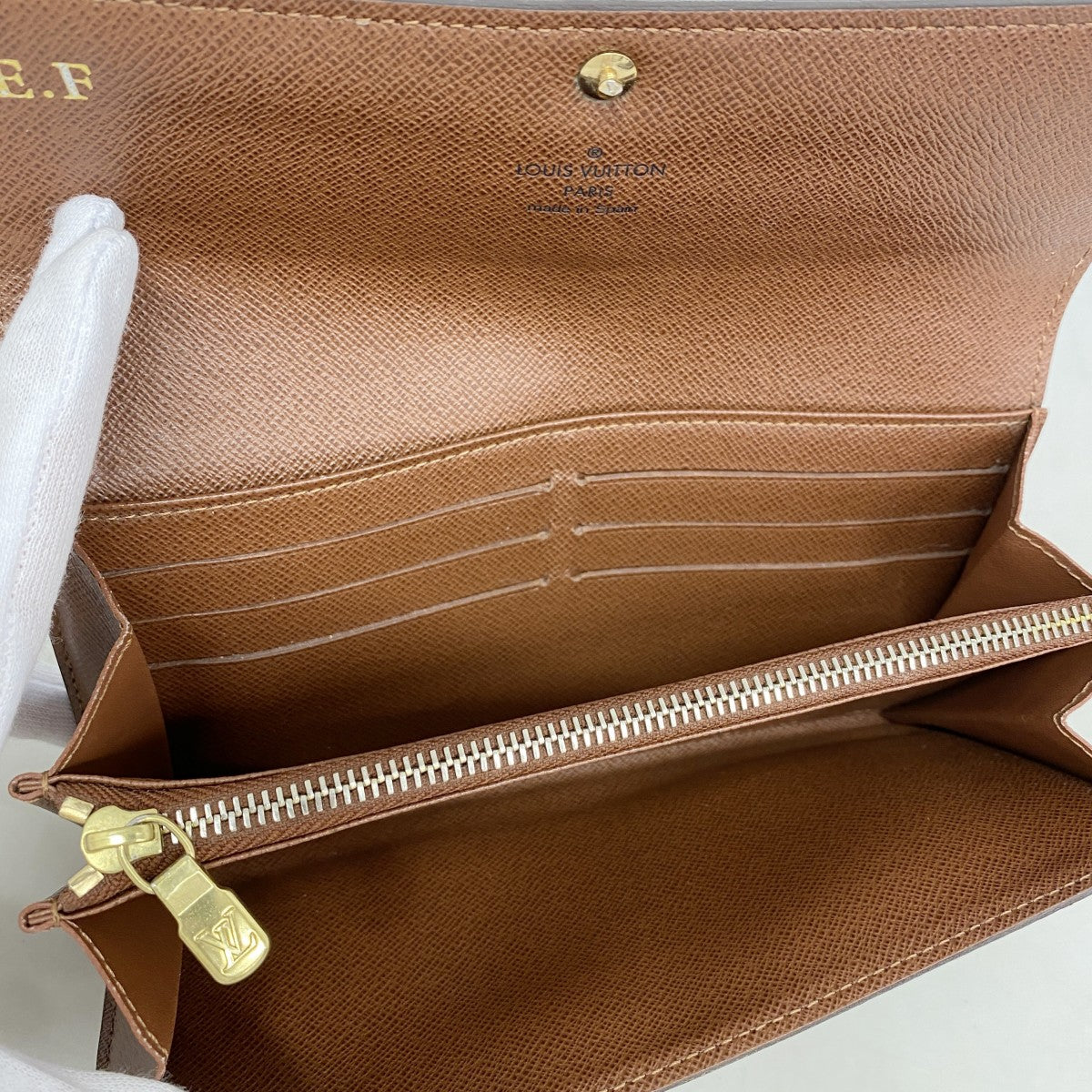 【6gd4571】ルイヴィトン 長財布 モノグラム ポルトフォイユサラ M61734 ブラウン【中古】レディース