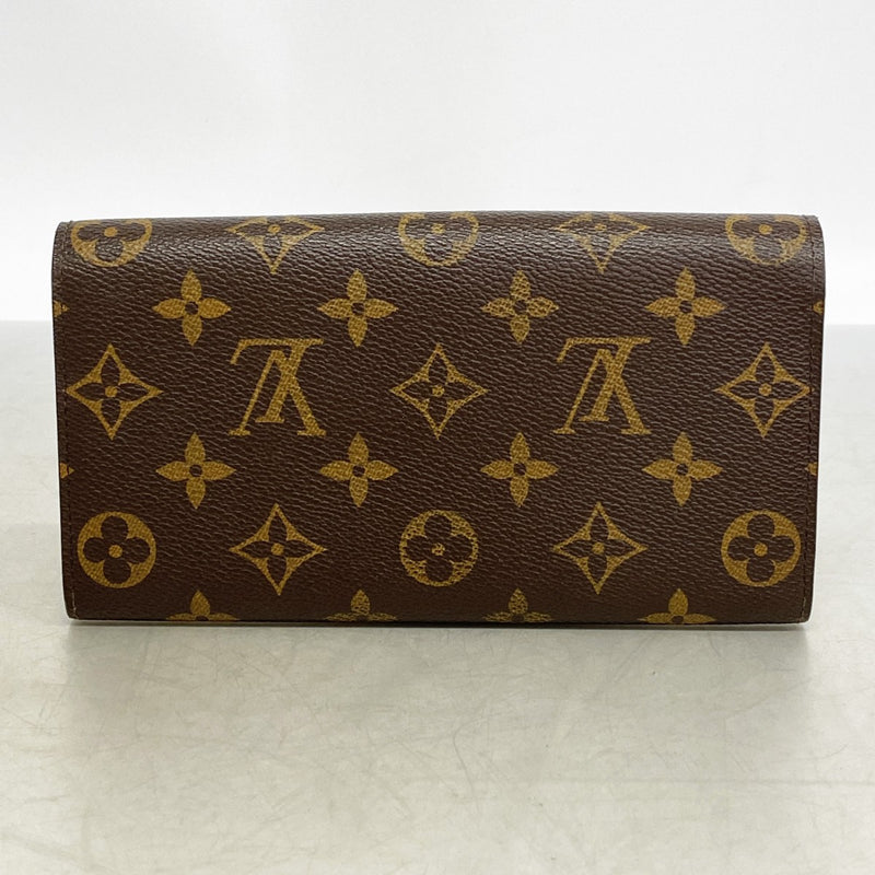 【6gd4571】ルイヴィトン 長財布 モノグラム ポルトフォイユサラ M61734 ブラウン【中古】レディース
