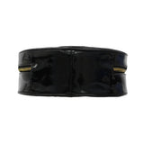 【6gd4574】シャネル ハンドバッグ パテントレザー ブラック ゴールド金具【中古】レディース